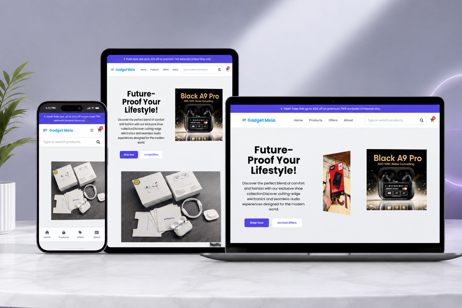 Gadget Mela - Full-Stack E-Commerce Web Application