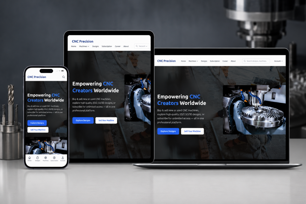 CNC Precision - CNC Machinery & Digital Design Marketplace